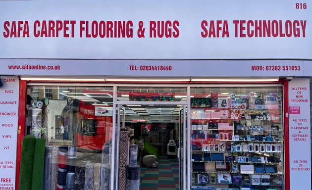 Photo of Carpet Wood Flooring Rugs & Mobile Technology