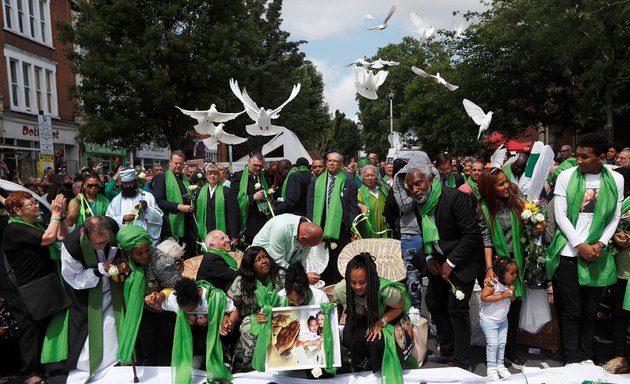 Photo of Grenfell Tower Memorial Wall