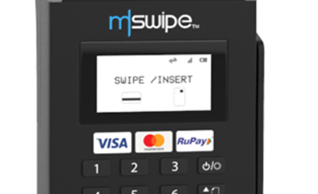 Photo of Mswipe transaction machine retailer