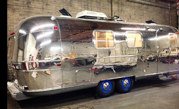 Photo of Spitfire Travel Trailer Airstream and Vintage Trailer Polishing