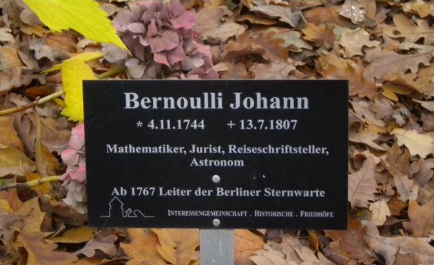 Foto von Grab von Johann III Bernoulli