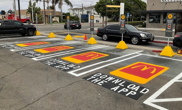 Photo of PLS parking lot striping