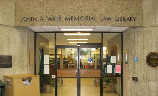 Photo of John A. Weir Memorial Law Library