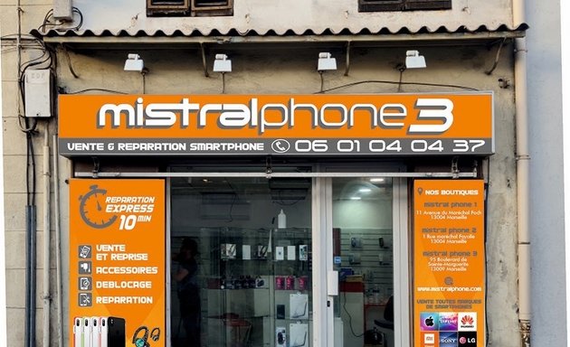 Photo de Mistral phone 3 (Sainte Marguerite 13009 )Centre de Réparation téléphone Marseille. Samsung iphone Huawei xiaomi