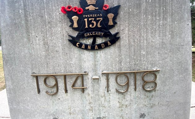 Photo of 137 Battalion Memorial for WW1