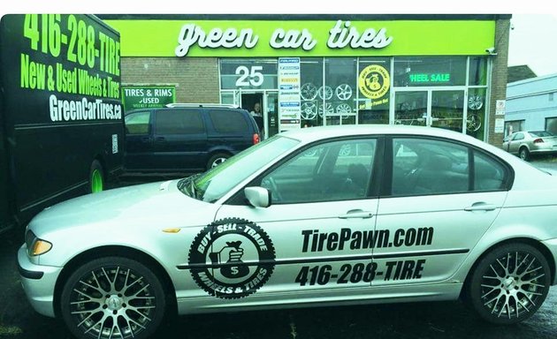 Photo of Green Car Tires