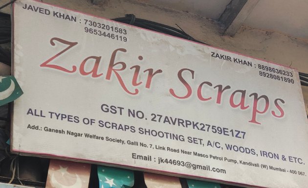 Photo of Zakir scraps