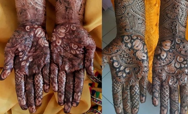 Photo of Sara's bridal mehendi artist