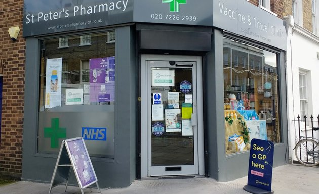 Photo of ST PETERS PHARMACY: Travel PCR Tests £79 & Vaccine Clinic In Islington N1