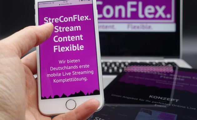Foto von StreConFlex. Stream Content Flexible