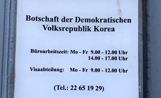 Foto von Botschaft der Demokratischen Volksrepublik Korea