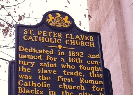 Photo of St. Peter Claver Catholic Church Historical Marker