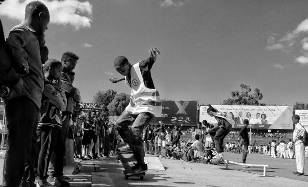 Photo of Ras skateboarding Ethiopia
