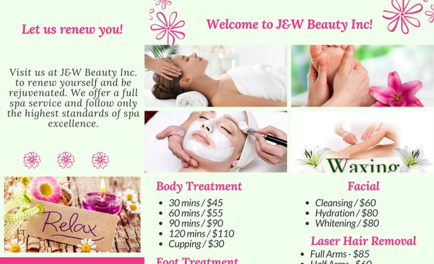 Photo of J & W Beauty Inc | Facial & Body & Foot Treatment