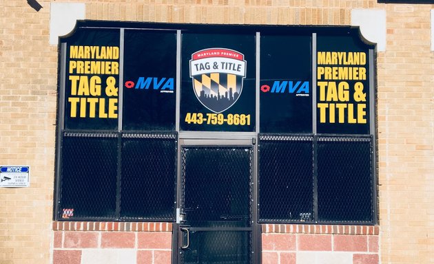 Photo of Maryland Premier tag and Title