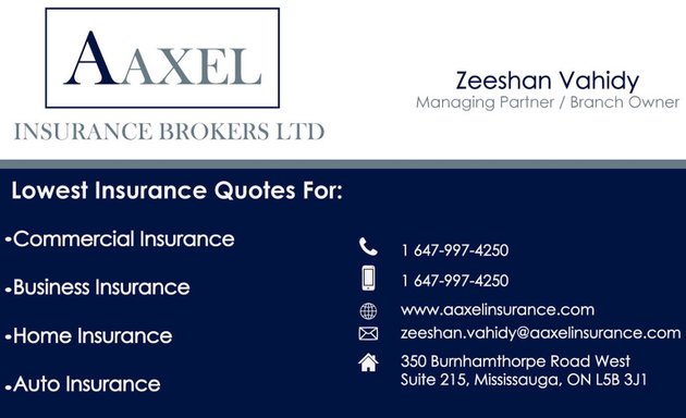 Photo of Aaxel Insurance Brokers Ltd - Square One Branch Office