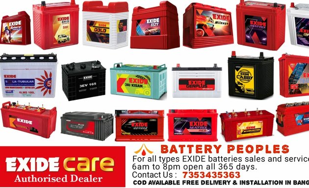 Photo of Battery Peoples - Exide Battery Dealers In Bangalore