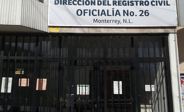 Foto de OFICIALIA 26 del Registro Civil en Monterrey.