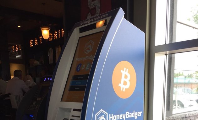 Photo of HoneyBadger Bitcoin ATM at Jamesons Pub Brentwood