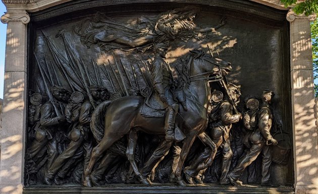 Photo of Robert Gould Shaw and the 54th Regiment Memorial
