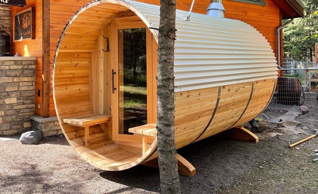 Photo of Bramari Saunas - Supply and Installation. Custom interior saunas and outdoor barrel saunas