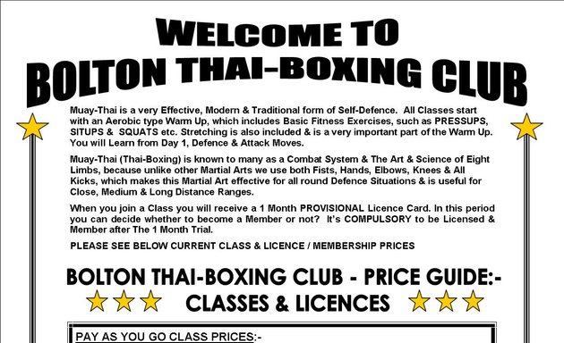 Photo of Bolton Thai Boxing Club