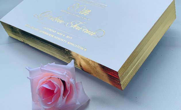 Photo of Stylish Wedding Invitation Studio In NYC Custom Letterpress and Foil Stamping