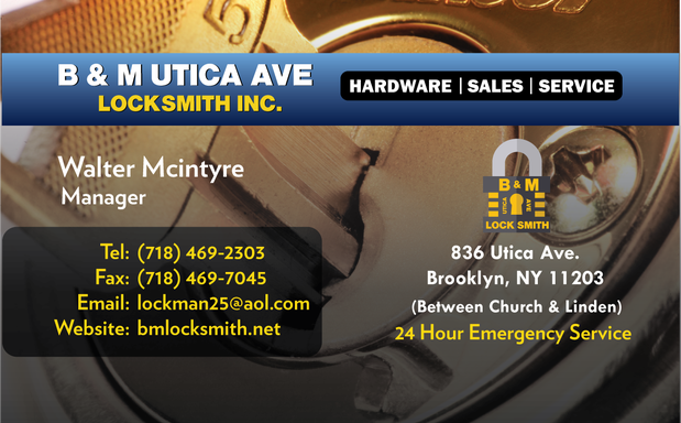 Photo of B & M Utica Ave Locksmith, Inc.