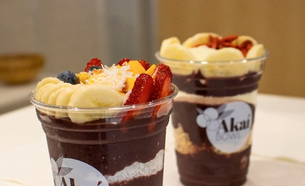 Photo of Akai bowl health food smoothie and bowl of Acai