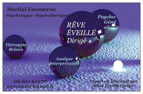 Photo de Martial Escourrou - Psychologue Expert en Rêve Eveillé Dirigé