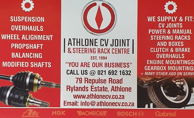 Photo of Athlone CV Joint & Steering Rack Centre